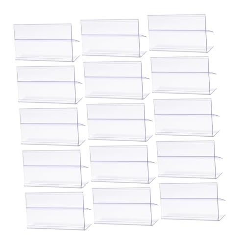 KAILIKETIY 25Stücke Preisschild Halter für Regale Transparente Etikettenständer für Supermarkt und Einzelhandel Langlebig und Wiederverwendbar für Warenanzeigen von KAILIKETIY