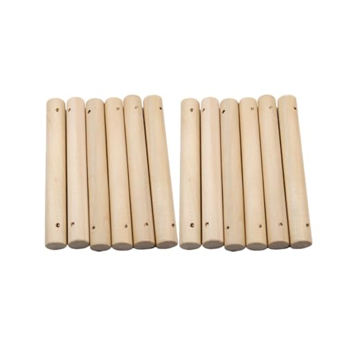 KAILIKETIY 25Stücke Runde Holzstäbe für Haustierleiter DIY Bastelzubehör Holz für Modellbau und Kreative Projekte von KAILIKETIY