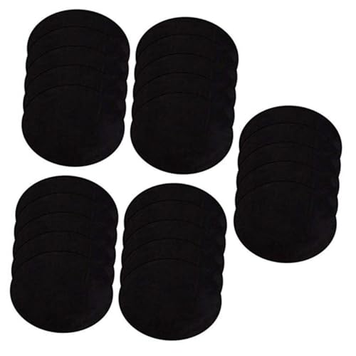 KAILIKETIY 25Stücke Wildleder Stoff Patches Oval Flicken Kit für Pullover und Hemden DIY Applikation für Reparatur und Dekoration von Kleidung Vielseitig Einsetzbar Selbstklebend von KAILIKETIY