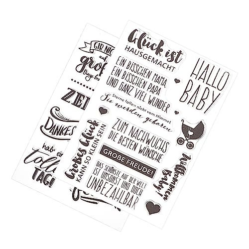 KAILIKETIY 2Blätter Silikon Briefmarken Vintage Textmarken für DIY Scrapbooking Journaling Stempel für Personalisierte Kunstprojekte KAILIKETIY 2Blätter Silikon Briefmarken Vintage Textmarken für DIY Scrapbooking Journaling Stempel für Personalisierte Kunstprojekte von KAILIKETIY