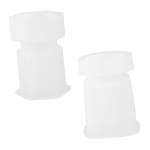 KAILIKETIY 2Sätze Silikonform für Vorratsglas mit Deckel DIY Craft Gießform für Kreative Harzverzierungen Wiederverwendbar und Leicht zu Reinigen von KAILIKETIY