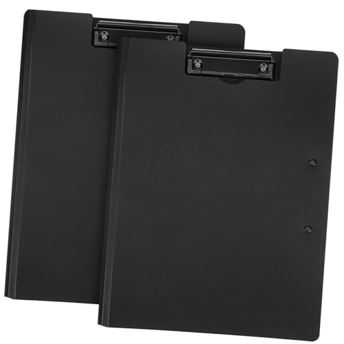 KAILIKETIY 2Stücke Faltbares Klemmbrett Pack mit Dual Clip Design Stabiler Kunststoffkonstruktion und Sicherem Dateihalt für Büro Schule und Präsentationen von KAILIKETIY