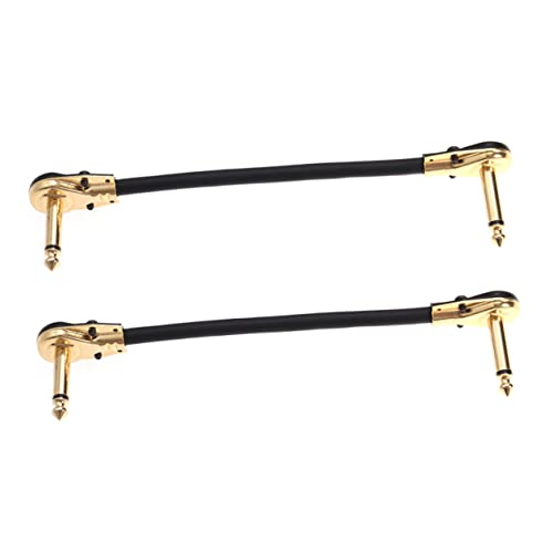 KAILIKETIY 2Stücke Gitarren Effektkabel Professionelle Patchkabel für Gitarre Flexibles Instrumentenkabel mit Sound und Einfacher Handhabung von KAILIKETIY
