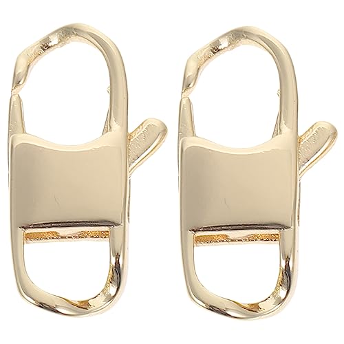KAILIKETIY 2Stücke Goldfarbene Lobster Claps für DIY Schmuckherstellung für Armbänder und Charmante Anhänger Robust und Praktisch von KAILIKETIY