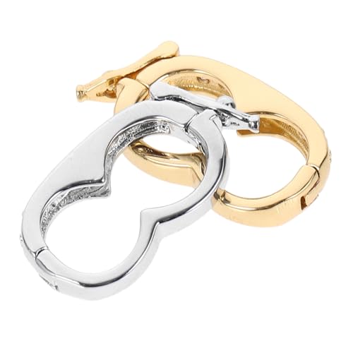 KAILIKETIY 2Stücke Halskettenschnallen für Schmuck DIY Perlenverschluss und Platin zum Verbinden Armbändern Zubehör von KAILIKETIY