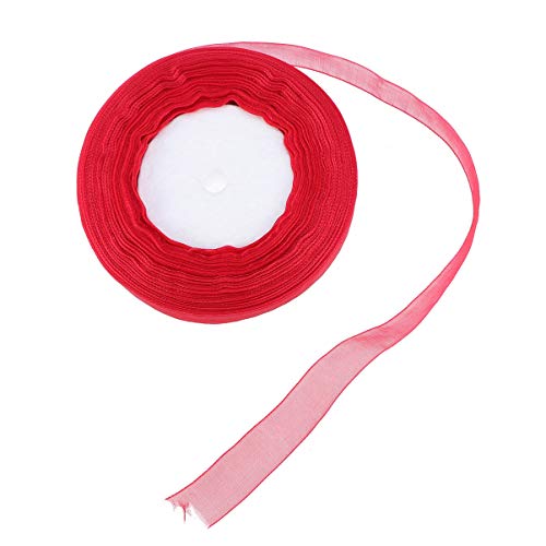 KAILIKETIY 2Stücke Organza Schleifenband Rot Transparente Geschenkverpackung und DIY Dekoration für Hochzeiten Partys und Kunstprojekte Hochwertigem Gefertigt KAILIKETIY 2Stücke Organza Schleifenband Rot Transparente Geschenkverpackung und DIY Dekoration für Hochzeiten Partys und Kunstprojekte Hochwertigem Gefertigt von KAILIKETIY