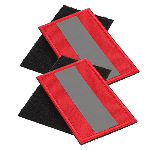KAILIKETIY 2Stücke Reflektierende Sicherheits Patch für Kleidung und Rucksack Selbstklebende Reflektierende Aufnäher für Nachtsport und Sichtbarkeit von KAILIKETIY