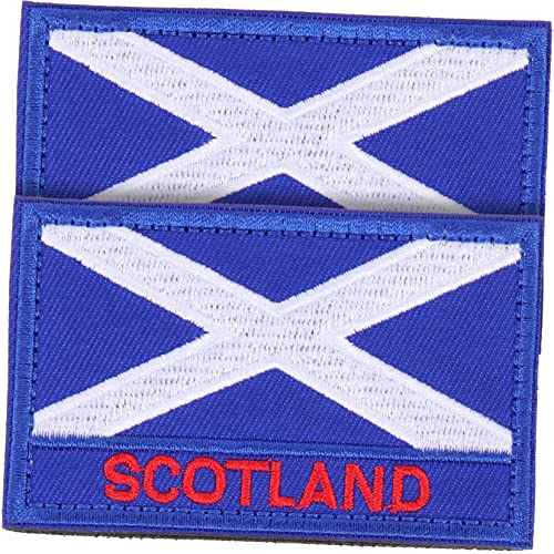 KAILIKETIY 2Stücke Schottland Flaggen Patches Bestickte Nationalflaggen Applikationen Für Kleidung Rucksäcke Und Taschen Vielseitig Einsetzbare Aufnäher Zur Dekoration Und Reparatur von KAILIKETIY