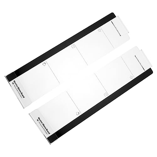 KAILIKETIY 2Stücke Transparente Memo Boards mit Telefonhalter Bequemer Haftnotizen Halter für Computer Monitore für Haushaltsnachrichten und Büroerinnerungen von KAILIKETIY