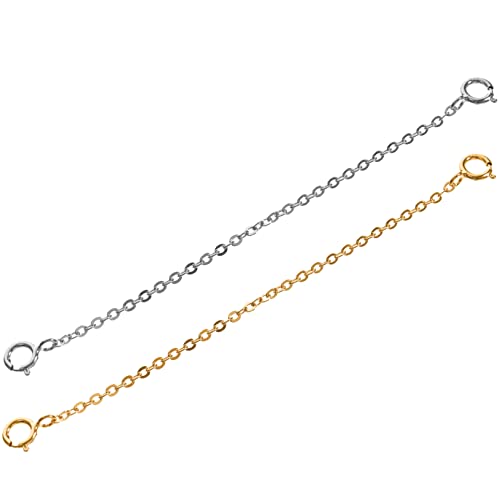 KAILIKETIY 2Stücke Verlängerungskette Langlebige Armbandverlängerung für DIY Schmuck Platin und Perfektes für Besondere Anlässe von KAILIKETIY