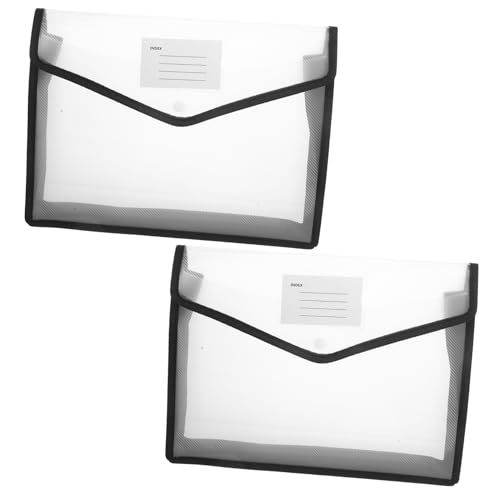 KAILIKETIY 2Stücke Wasserdichte Dokumententasche aus Material Tragbare Organizer Halter für Büro und Zuhause Transparent Praktisch für Männer und Frauen von KAILIKETIY