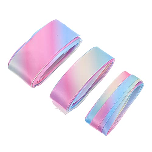 KAILIKETIY 3 Rollen Bunte Satinbänder für DIY Projekte für Haarschleifen und Festdekorationen Langlebig und Einfach zu Verwenden von KAILIKETIY