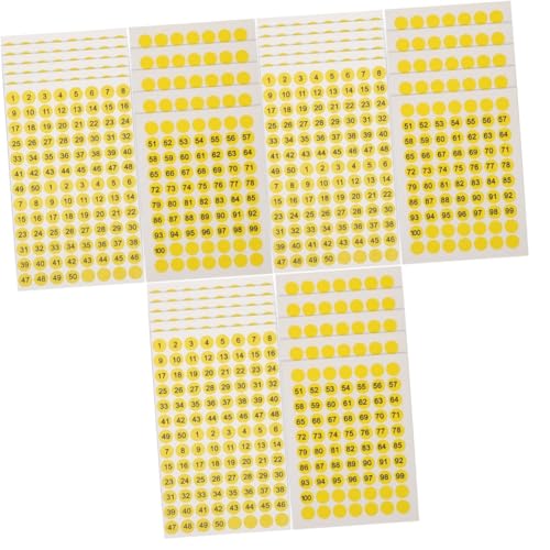 KAILIKETIY 3 Sätze Nummernaufkleber Kreis Etiketten Runde Aufkleber Nummern Aufkleber Zahlenaufkleber Nummerierter Aufkleber Nummerierte Aufkleber Kupferplattenaufkleber Yellow 10 Blätter * 3 KAILIKETIY 3 Sätze Nummernaufkleber Kreis Etiketten Runde Aufkleber Nummern Aufkleber Zahlenaufkleber Nummerierter Aufkleber Nummerierte Aufkleber Kupferplattenaufkleber Yellow 10 Blätter * 3 von KAILIKETIY