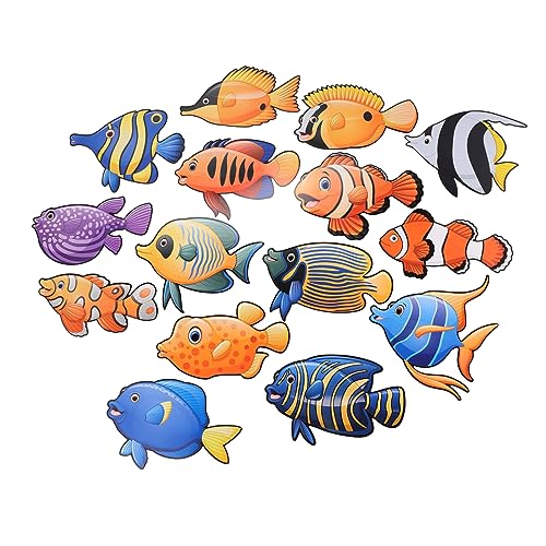 KAILIKETIY 3 Sätze Tropische Fisch Papier Ausschnitte Leichte Kleine Klassenzimmer Dekoration Vielseitig für Tafel Pinnwand Kindergarten und Party Geeignet KAILIKETIY 3 Sätze Tropische Fisch Papier Ausschnitte Leichte Kleine Klassenzimmer Dekoration Vielseitig für Tafel Pinnwand Kindergarten und Party Geeignet von KAILIKETIY