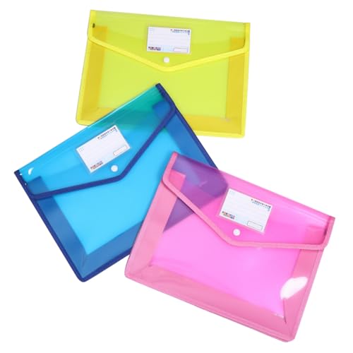 KAILIKETIY 3 Stück Dokumentenmappe Teiliges Dokumentenordner Blau und Gelb Wasserabweisend mit Druckknopfverschluss für Schule Büro und Reisen KAILIKETIY 3 Stück Dokumentenmappe Teiliges Dokumentenordner Blau und Gelb Wasserabweisend mit Druckknopfverschluss für Schule Büro und Reisen von KAILIKETIY
