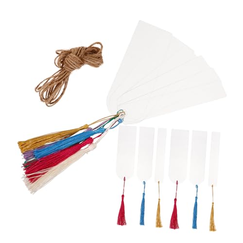 KAILIKETIY 30 Sätze Teiliges Transparente Lesezeichen mit Quasten Blanko Acryl Lesezeichen für DIY Bastelprojekte Praktische Seitenmarker für Schüler Leser und KAILIKETIY 30 Sätze Teiliges Transparente Lesezeichen mit Quasten Blanko Acryl Lesezeichen für DIY Bastelprojekte Praktische Seitenmarker für Schüler Leser und von KAILIKETIY