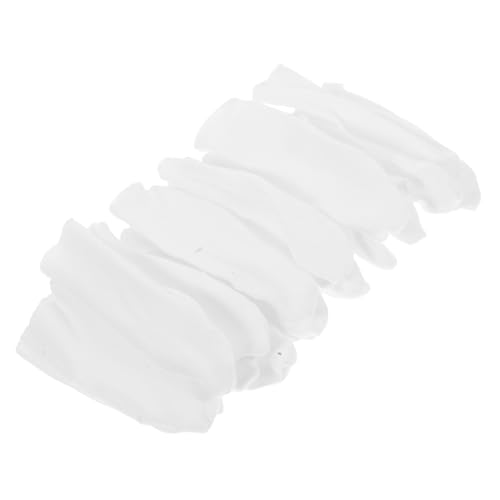 KAILIKETIY 30 Stück Anti-Scenen-Fingerabdeckung Handwerk Zubehör DIY Projekt Zubehör Ergonomische Fingerprotektoren Fingerschutz für Heißkleber schützende Fingerabdeckungen Stoff Weiß von KAILIKETIY