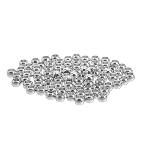 KAILIKETIY 300 Stück Spacer Beads Glatte Bastelperlen für Armbänder Diy Projekte Hochwertige Schmuckzubehör für Basteln von KAILIKETIY