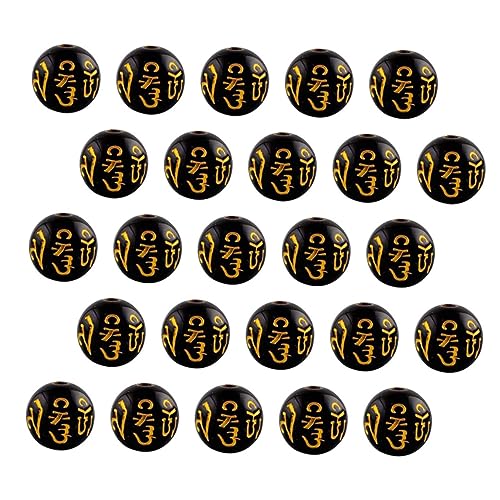 KAILIKETIY 300Stücke Chinesische Amulettperlen für Armband und Halskette Buddhistische Schmuckherstellung Schwarz DIY Glücksperlen für Einzigartige Designs und KAILIKETIY 300Stücke Chinesische Amulettperlen für Armband und Halskette Buddhistische Schmuckherstellung Schwarz DIY Glücksperlen für Einzigartige Designs und von KAILIKETIY