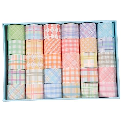 KAILIKETIY 30Rollen Washi Tape Dekoratives Klebeband für DIY Scrapbooking Journaling Premium Handwerksbänder Verschiedenen Farben Rückstände Leicht zu Schneiden von KAILIKETIY