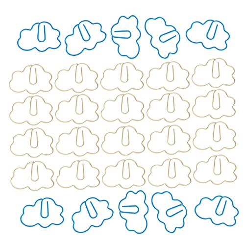 KAILIKETIY 30Stücke Büroklammern aus Dekorative Papierclips und Milchweiß für Schule und Büro Stark und Langlebig von KAILIKETIY