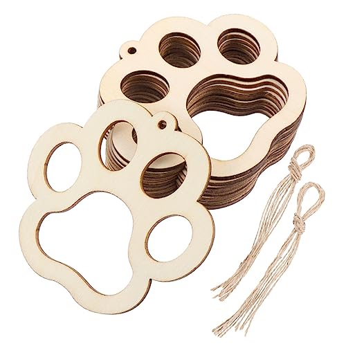 KAILIKETIY 30Stücke Hängende Holzanhänger Kreative Holzscheiben mit Seilen für DIY Basteldekor und Festliche Dekoration für Zuhause und Weihnachten KAILIKETIY 30Stücke Hängende Holzanhänger Kreative Holzscheiben mit Seilen für DIY Basteldekor und Festliche Dekoration für Zuhause und Weihnachten von KAILIKETIY