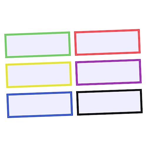 KAILIKETIY 30Stücke Multifunktionale Magnetische Trockenerase Aufkleber Wiederverwendbare Whiteboard Etiketten für Kühlschrank und Büro Bunte Tags Beschriften und Löschen von KAILIKETIY