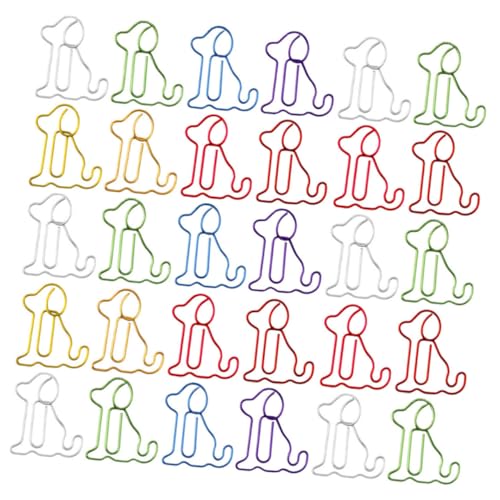 KAILIKETIY 30Stücke Niedliche Hundepapierclips Praktische Büroklammern für Dokumente für Schule und Büro Langlebig und Zuverlässig Vielseitig Einsetzbar von KAILIKETIY
