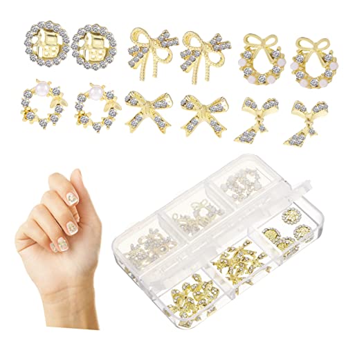 KAILIKETIY 30Stücke Teiliges Nagelzauber Metall Nageldekorationen für Maniküre DIY Nail Art für Kreative Designs und Vielseitige Anwendungen von KAILIKETIY