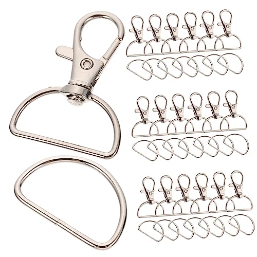KAILIKETIY 35Sätze DIY D Form Schlüsselbund Clips Schnallen für Bastelarbeiten Kunsthandwerk Schlüsselanhänger Robuste und Praktische Karabinerhaken für Verschiedene KAILIKETIY 35Sätze DIY D Form Schlüsselbund Clips Schnallen für Bastelarbeiten Kunsthandwerk Schlüsselanhänger Robuste und Praktische Karabinerhaken für Verschiedene von KAILIKETIY