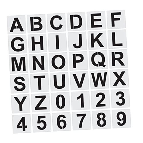 KAILIKETIY 36 Stück Alphabetisierungsvorlage Brief Buchstabenschablonen zum Malen groß Schablonen zum Malen von Buchstaben zeichnen Alphabetschablonen das Haustier Weiß KAILIKETIY 36 Stück Alphabetisierungsvorlage Brief Buchstabenschablonen zum Malen groß Schablonen zum Malen von Buchstaben zeichnen Alphabetschablonen das Haustier Weiß von KAILIKETIY