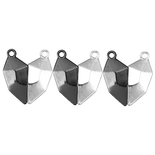 KAILIKETIY 3Stücke Herz Magnetverschluss für Armbänder DIY Schmuckverschlüsse Langlebig und Einfach zu Verwenden für Schmuckherstellung von KAILIKETIY