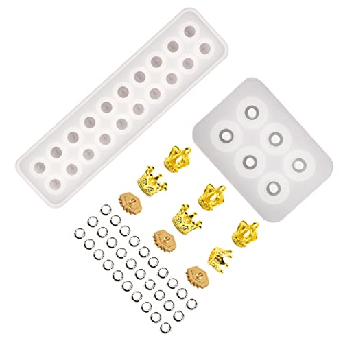 KAILIKETIY 3Stücke Silikon Formen für Hängende Anhänger DIY Schmuck Anhängerformen Langlebige und Flexible Gießformen für Kreative Bastelprojekte für und Handarbeiten von KAILIKETIY