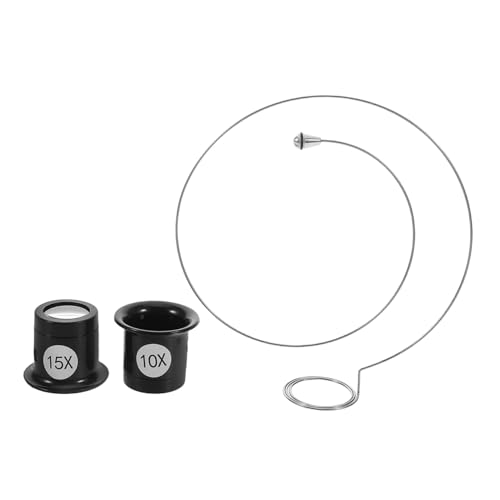 KAILIKETIY 3Stücke Teilige Lupe mit Augenclip und Vergrößerung Einstellbarer Fokus Leicht und Tragbar für Uhrenreparatur Schmuckinspektion und Münzprüfung KAILIKETIY 3Stücke Teilige Lupe mit Augenclip und Vergrößerung Einstellbarer Fokus Leicht und Tragbar für Uhrenreparatur Schmuckinspektion und Münzprüfung von KAILIKETIY