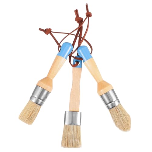 KAILIKETIY 3Stücke Teiliges Rundpinsel mit Holzgriff Naturborsten Pinsel für Präzises Malen und für Kunst und Home Decor KAILIKETIY 3Stücke Teiliges Rundpinsel mit Holzgriff Naturborsten Pinsel für Präzises Malen und für Kunst und Home Decor von KAILIKETIY