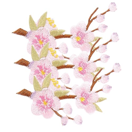KAILIKETIY 3Stücke Wintersweet Applique Patches Bestickte Eisen Aufnäher für Kleidung DIY Dekoration Langlebig und Elegant für Kreative Projekte von KAILIKETIY