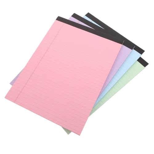 KAILIKETIY 4 Notizblöcke: A4-schreibblöcke – Liniertes College-notizpapier Für Büro, Zuhause, Schule – Arbeits- Und Studienbedarf, 11,7 X 8,5 Zoll von KAILIKETIY