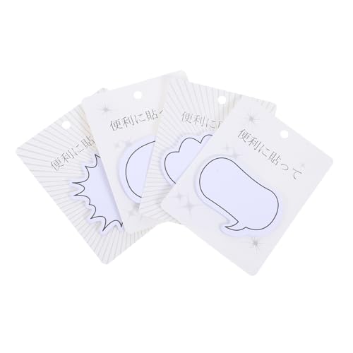 KAILIKETIY 4 Sätze Sticky Tabs Selbstklebende Notizzettel Kreative Haftnotizen für Büro Schule und Zuhause für Erinnerungen und Notizen Verschiedenen Designs Wolke von KAILIKETIY
