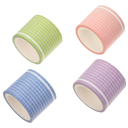 KAILIKETIY 4 Stück Dekorative Washi Tapes Klebebänder für DIY Planner und Scrapbooking Leicht Hochwertigem Washi Papier für Kreative Projekte Zufällige Farbe Zufällige Farbe von KAILIKETIY
