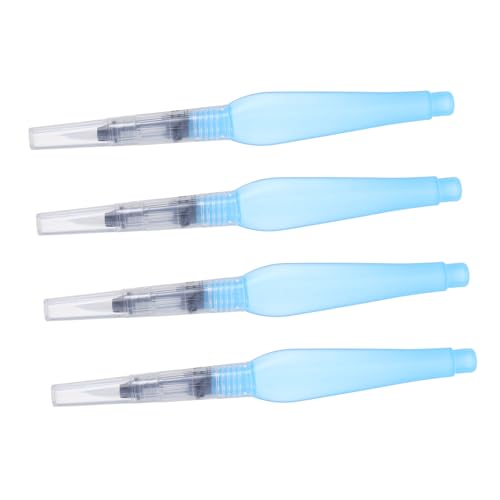 KAILIKETIY 4 Stück Teiliges Aquarell Pinsel Set mit Nachfüllbaren Wassertankstiften Langlebige Nylonspitze Leichtes Tragbares Design Geeignet für Wasserlösliche Buntstifte und Aquarellfarben von KAILIKETIY