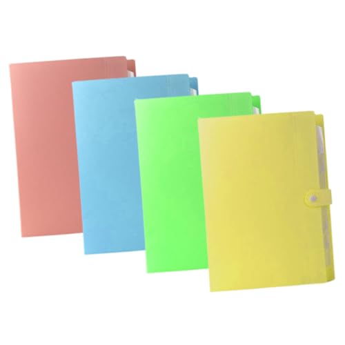 KAILIKETIY 4 Stück Teiliges Fächermappen Mehrschichtiger Dokumenten Organizer mit Druckknopf Erweiterbare Aktenordner in Blau Gelb Grün Vielseitig für Büro und Schule KAILIKETIY 4 Stück Teiliges Fächermappen Mehrschichtiger Dokumenten Organizer mit Druckknopf Erweiterbare Aktenordner in Blau Gelb Grün Vielseitig für Büro und Schule von KAILIKETIY