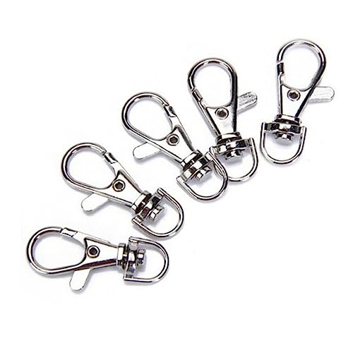KAILIKETIY 40Stücke Langlebiger Metall Schwenkverschluss Hummer Karabinerhaken Schlüsselanhänger Silber für DIY Projekte Schlüsselbänder Hundeleinen und Bastelarbeiten KAILIKETIY 40Stücke Langlebiger Metall Schwenkverschluss Hummer Karabinerhaken Schlüsselanhänger Silber für DIY Projekte Schlüsselbänder Hundeleinen und Bastelarbeiten von KAILIKETIY