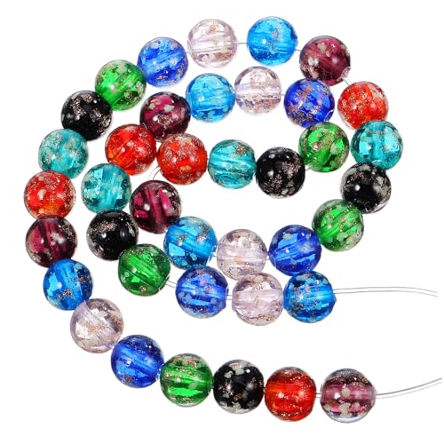 KAILIKETIY 40Stücke Leuchtende Glasperlen Nachtleuchtende Perlen in Farben für Schmuckherstellung Bastelzubehör Kleine und Perlen für Designs KAILIKETIY 40Stücke Leuchtende Glasperlen Nachtleuchtende Perlen in Farben für Schmuckherstellung Bastelzubehör Kleine und Perlen für Designs von KAILIKETIY