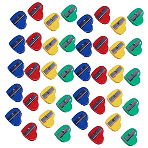 KAILIKETIY 40Stücke Mini Herzform Bleistiftspitzer Pack Handbuch Anspitzer für Schule und Büro Kindergeschenk für Schüler und Kreative Bastelprojekte KAILIKETIY 40Stücke Mini Herzform Bleistiftspitzer Pack Handbuch Anspitzer für Schule und Büro Kindergeschenk für Schüler und Kreative Bastelprojekte von KAILIKETIY