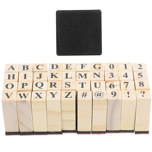 KAILIKETIY 40Stücke Teiliges Dekorative Holzstempel DIY Alphabet Briefmarken Vielseitig Einsetzbar für Scrapbooking Journaling und Bastelprojekte Langlebig und Präzise Gefertigt KAILIKETIY 40Stücke Teiliges Dekorative Holzstempel DIY Alphabet Briefmarken Vielseitig Einsetzbar für Scrapbooking Journaling und Bastelprojekte Langlebig und Präzise Gefertigt von KAILIKETIY