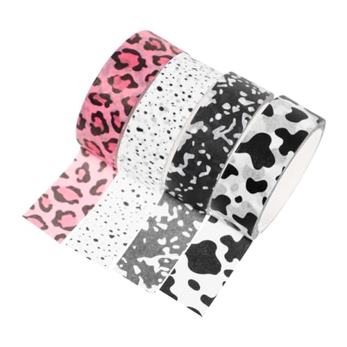 KAILIKETIY 4Rollen Vintage Washi Tape Kawaii Klebeband für Scrapbooking Dekoratives Masking Tape für Journaling DIY Basteln Ästhetische Gestaltung von Tagebüchern und Geschenken von KAILIKETIY