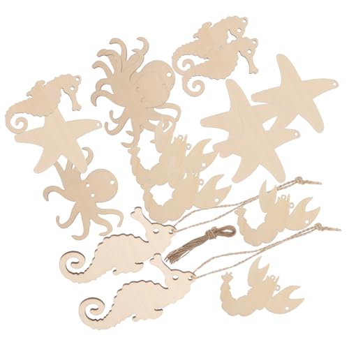 KAILIKETIY 4Sätze DIY Holzscheiben Teiliges Meerestier Holzausschnitt zum Basteln Unvollendete Holzfiguren für Dekoration für Jugendliche Juteschnur KAILIKETIY 4Sätze DIY Holzscheiben Teiliges Meerestier Holzausschnitt zum Basteln Unvollendete Holzfiguren für Dekoration für Jugendliche Juteschnur von KAILIKETIY