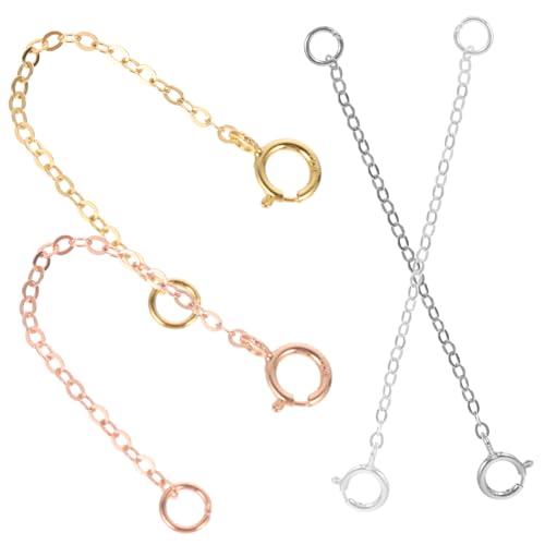 KAILIKETIY 4Stücke Halskette Extender Erweiterungsketten für Armbänder und Schmuck DIY Zubehör für und Armbänder KAILIKETIY 4Stücke Halskette Extender Erweiterungsketten für Armbänder und Schmuck DIY Zubehör für und Armbänder von KAILIKETIY