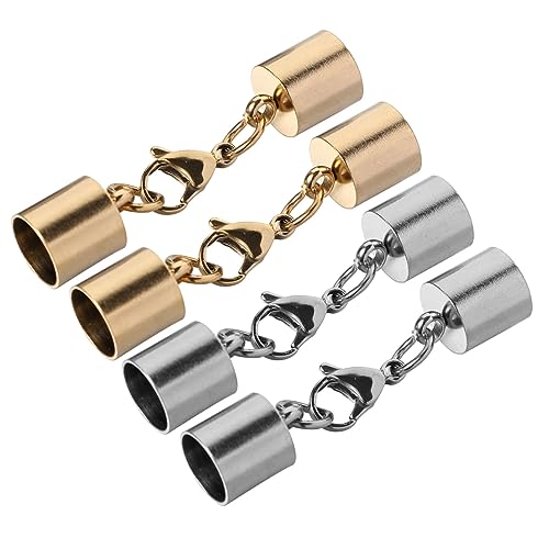 KAILIKETIY 4Stücke Karabinerverschlüsse Für DIY Schmuck Robuste Verschlüsse Für Armbänder Und Halsketten Für Lederbänder Und Anhänger Hochwertige Schmuckzubehör von KAILIKETIY