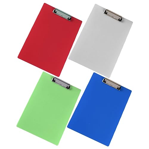 KAILIKETIY 4Stücke Klemmbretter aus Halter für Dokumente Schreibunterlage und Büroklammern für Büro und Schule Zufällige KAILIKETIY 4Stücke Klemmbretter aus Halter für Dokumente Schreibunterlage und Büroklammern für Büro und Schule Zufällige von KAILIKETIY